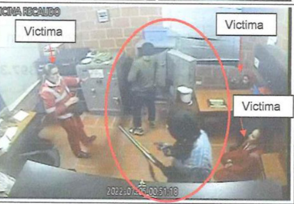 Uno de los robos en los peajes.