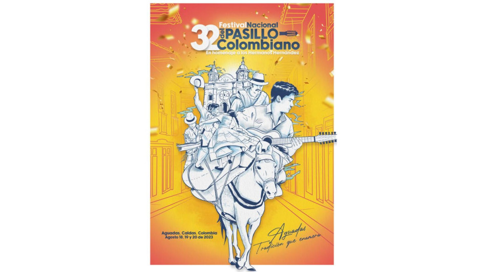 Imagen oficial de la edición 32 del Festival Nacional del Pasillo.