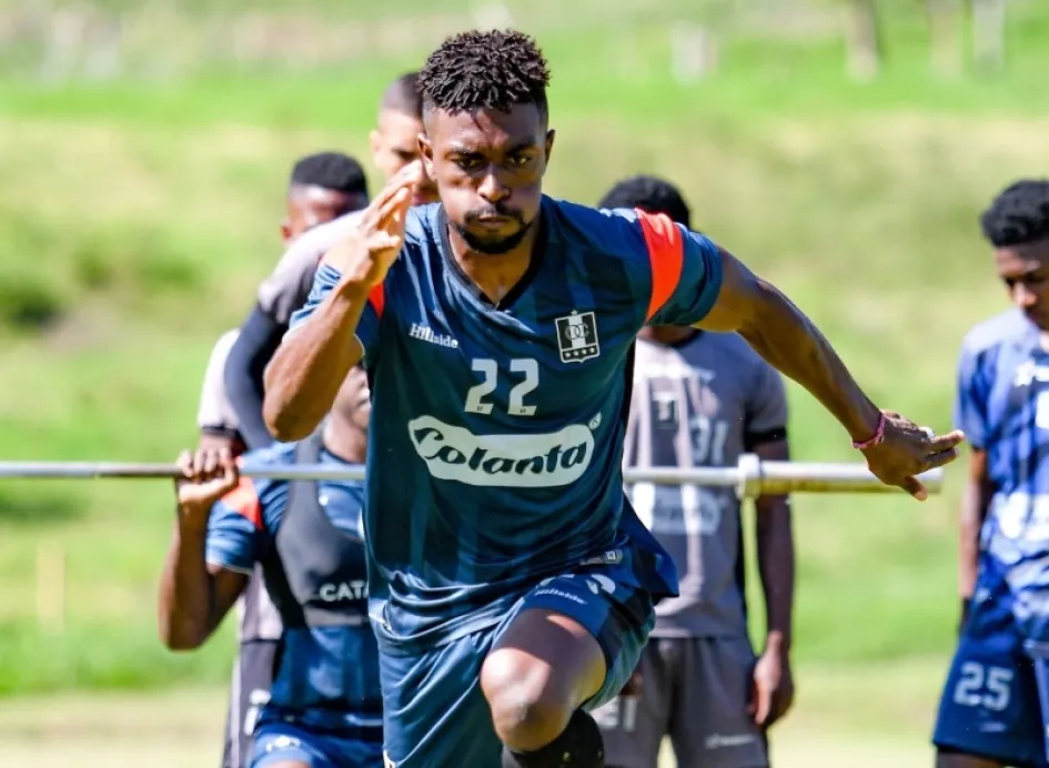 El lateral derecho Juan David Cuesta llegó como contratación al Once Caldas para este semestre. 