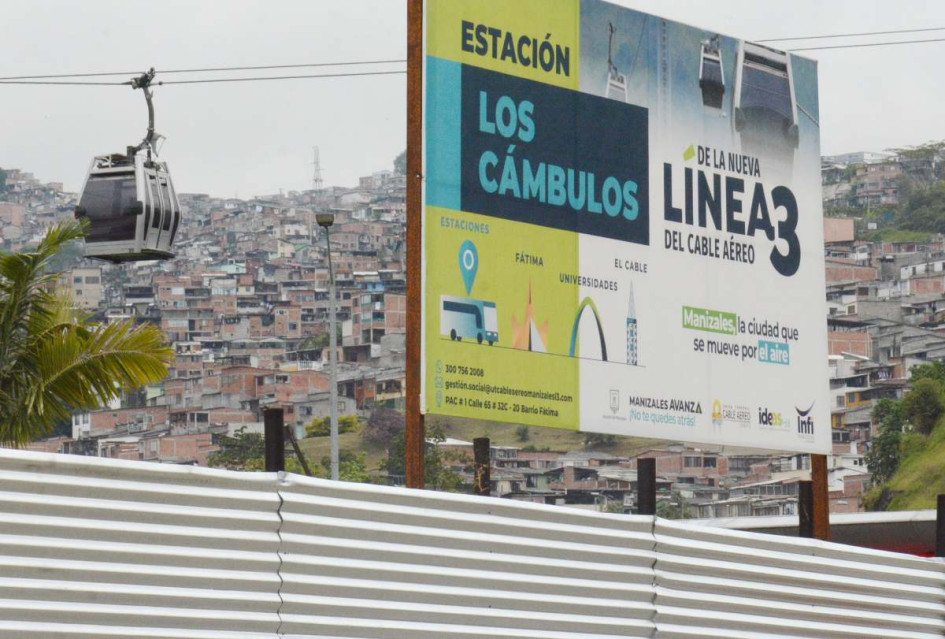 Contrucción la Línea 3 del Cable Aéreo.