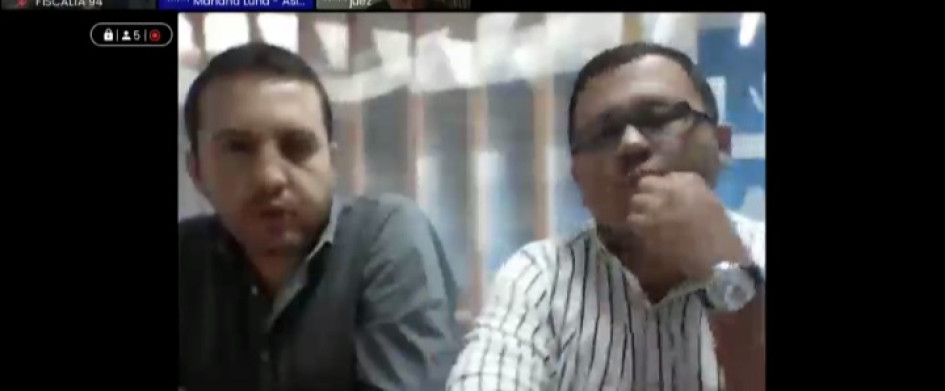 Ingenieros civiles Camilo Andrés López Giraldo, de Manizales, y Fausto Alonso Bedoya Grajales, de Medellín.