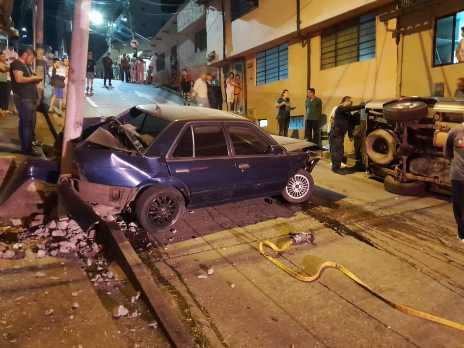 El primer accidente de este 22 de julio fue un choque en la calle 11 con carrera 6 de Villamaría.