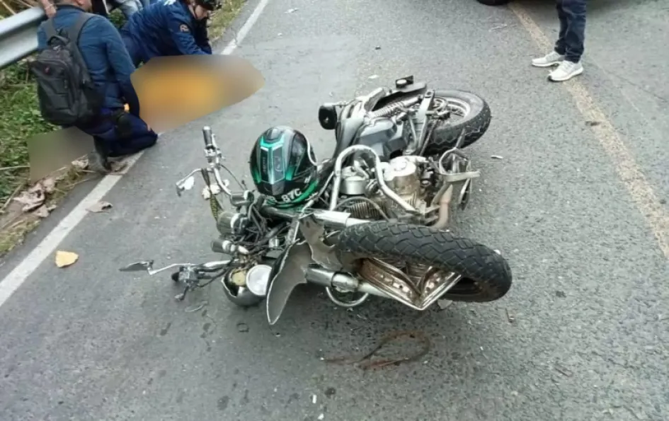 Esta es la moto que involucrada en el accidente. 
