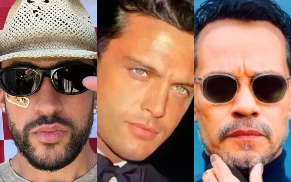 Bad Bunny, Luis Miguel y Marc Anthony.