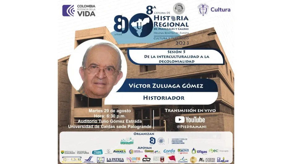 Información sobre la Cátedra de Historia Regional de Manizales y Caldas.