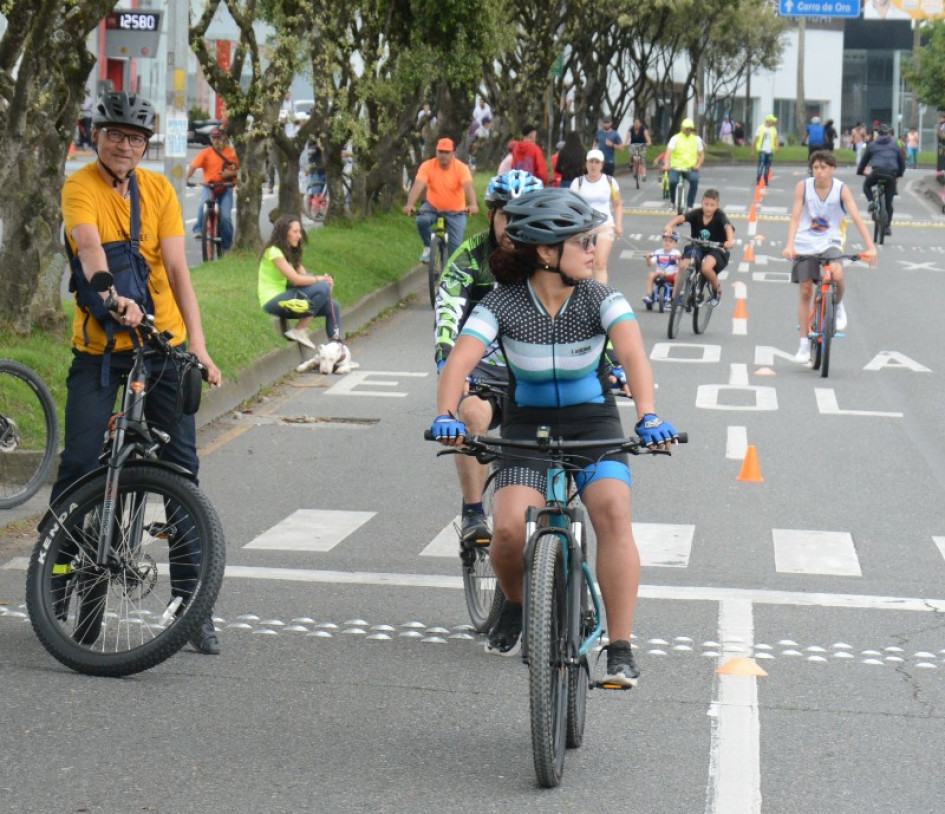 Ciclovía en Manizales
