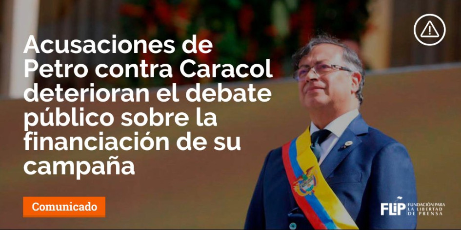 La Flip ya se había pronunciado en ocasiones anteriores por ataques del presidente Petro a la prensa.