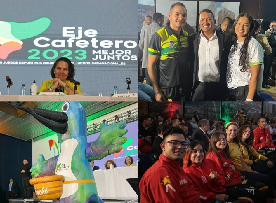 Los XXII Juegos Deportivos Nacionales y VI Paranacionales fueron ratificados y presentados ayer en Bogotá para el Eje Cafetero. Trochi, la mascota de las justas, abrió la programación.