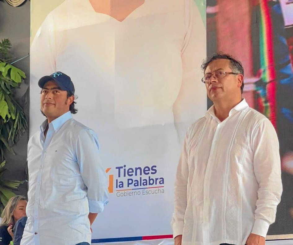 Nicolás Petro y Gustavo Petro