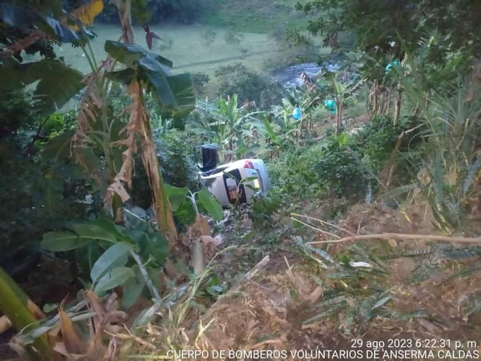 Este es el carro que rodó en la Troncal de Occidente.