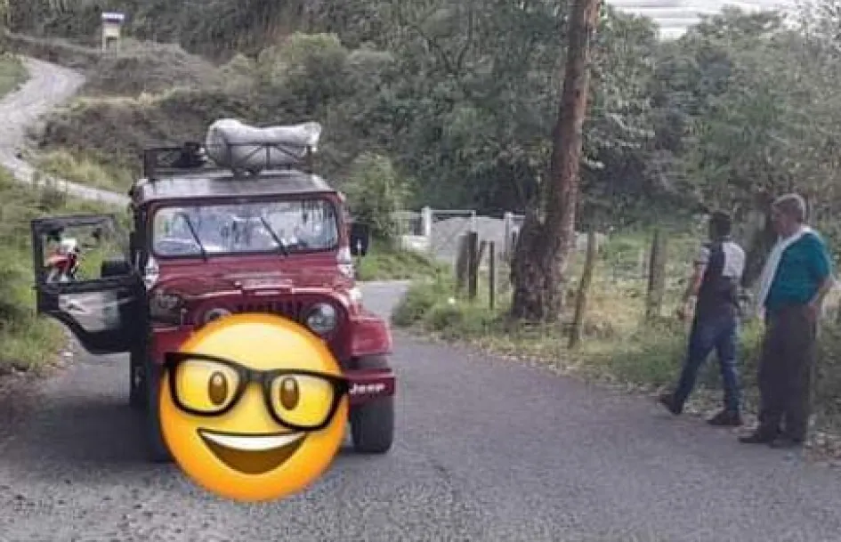 Este es el yip del que se cayó Hernando Hernández y perdió la vida. 