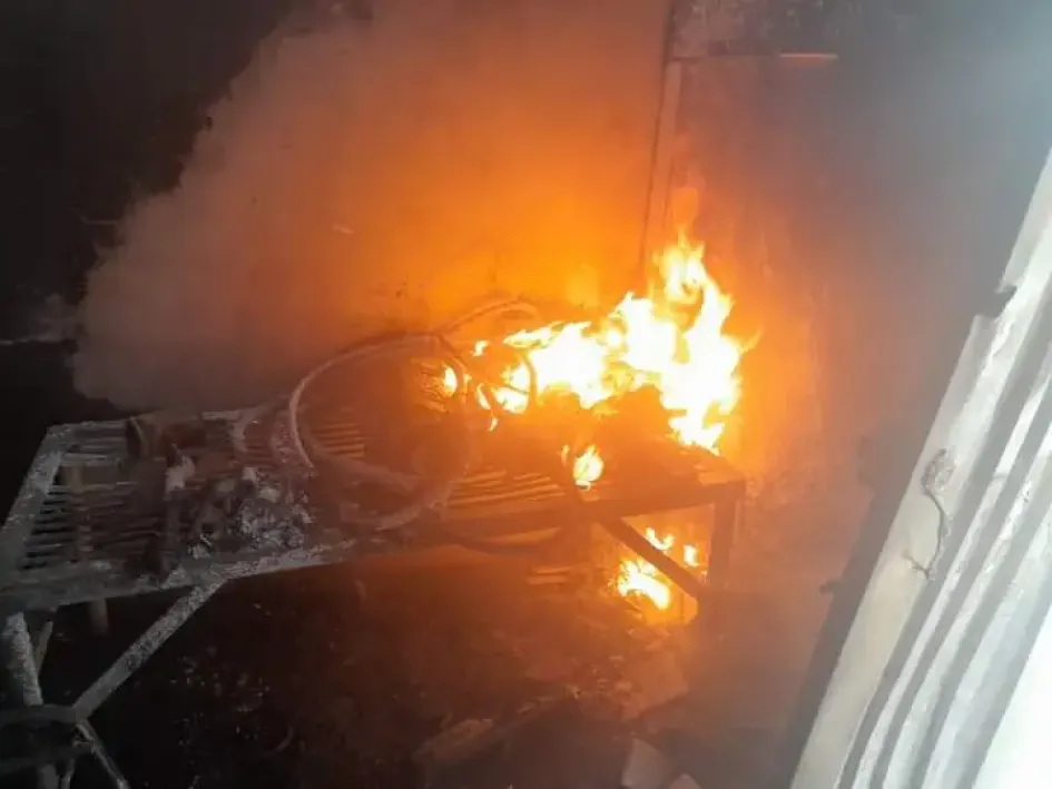 Incendio en Marmato (Caldas).