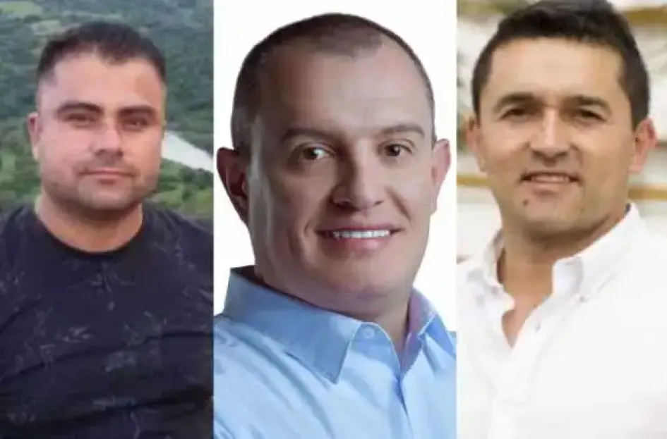 Jhonattan Manuel Vásquez, Diego Fernando González y Andrés Felipe Aristizábal