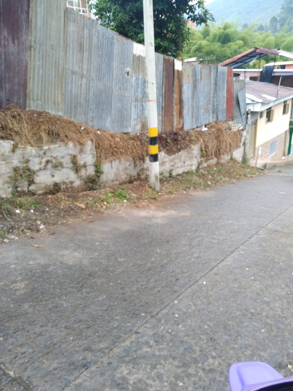 AHORA  Así luce la calle y el reemplazo de la estructura por láminas.