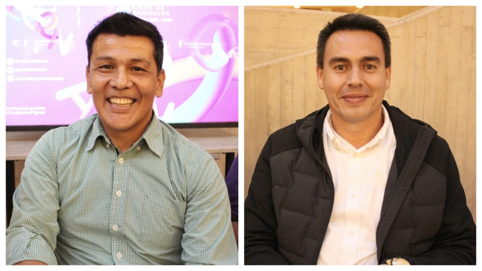 Diego Fernando Espinosa (izquierda), ahora excandidato a la Alcaldía, se unió a la campaña de Jorge Eduardo Rojas.