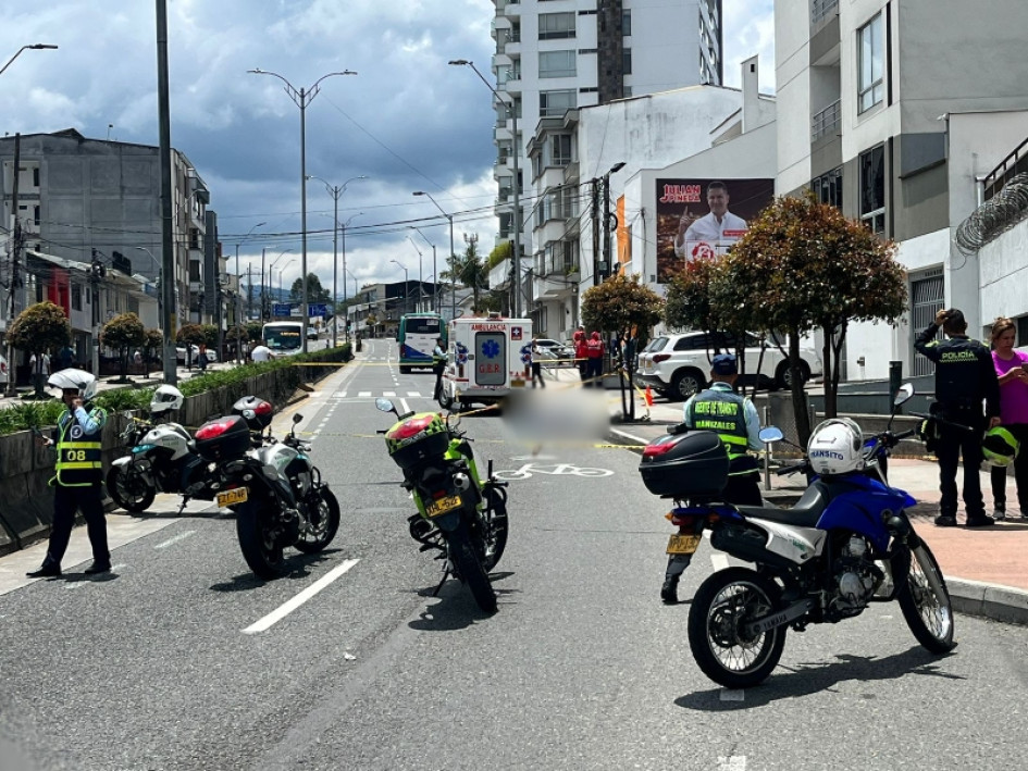 Este es el lugar en donde murió la pasajera, en la Avenida Santander, antes del Batallón Ayacucho.