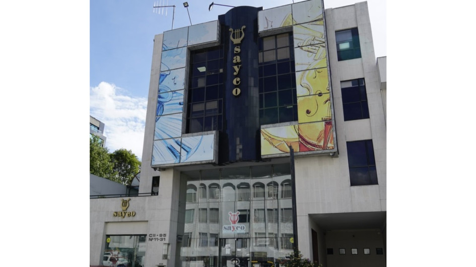 La oficina de Bogotá de Sociedad de Autores y Compositores de Colombia (SAYCO).  