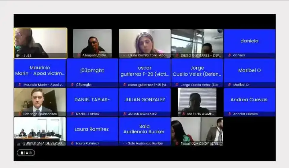 Audiencia contra policías detenidos por caso Laura Sarabia.