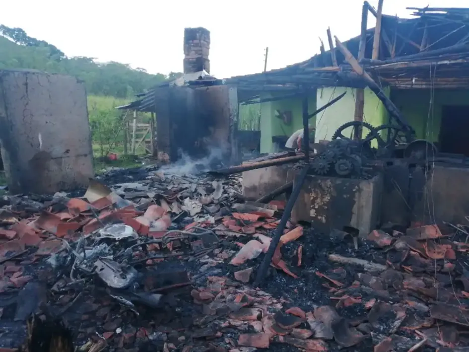 Así quedó el trapiche en Supía. 