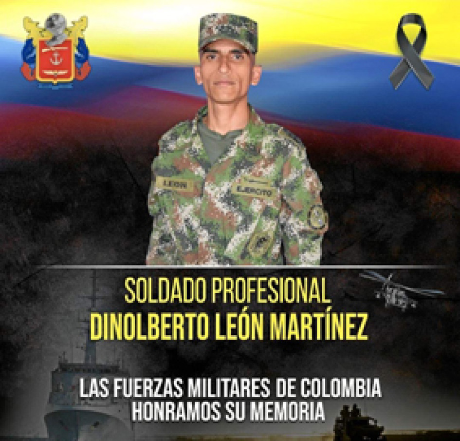 Disidencia asesina a un soldado  Foto | @Ejércitonacional | LA PATRIA