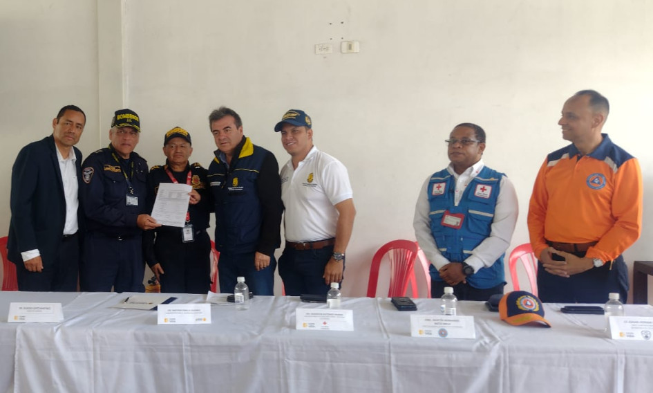 Olmedo López, director de la UNGRD, en Manizales