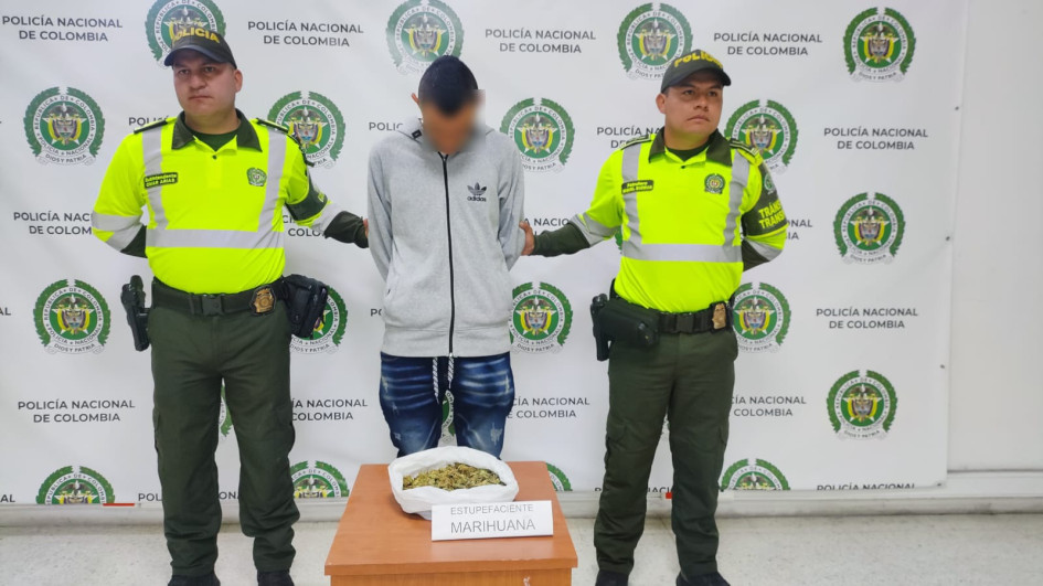La Policía de Manizales capturó en flagrancia a un hombre en un puesto de prevención vial ubicado en la avenida Kevin Ángel.