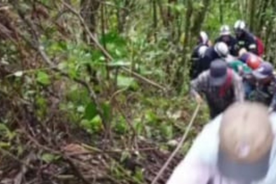 Accidente de tránsito en zona rural de Salamina