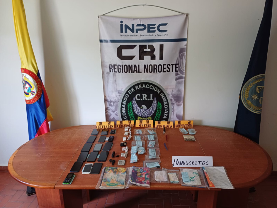 Lo que hallaron en el patio 3 de la cárcel doña Juana de La Dorada.