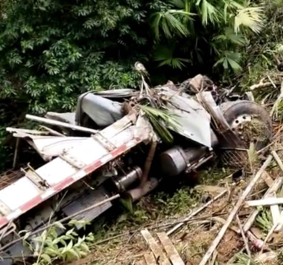 El accidente reciente.