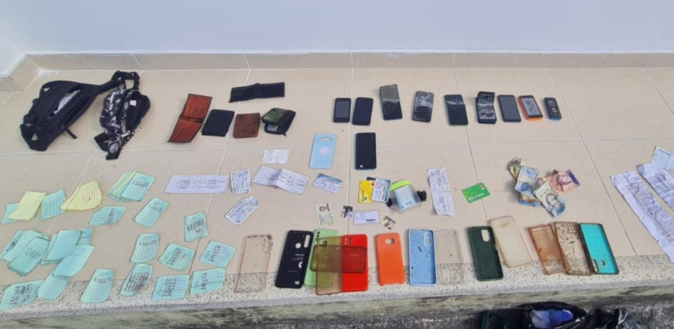 Elementos que habían sido hurtados en un una finca, de Anserma, y que fueron recuperados.