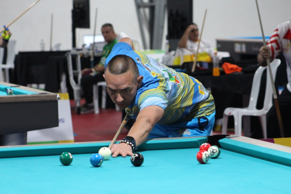 José Yehirson Peñarete, de Caldas, en su partida de ayer por la tarde en Expoferias.