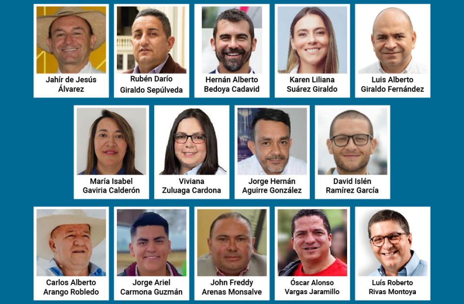 Esta es la lista oficial de los diputados que estarán en la Asamblea de Caldas (2024-2027)