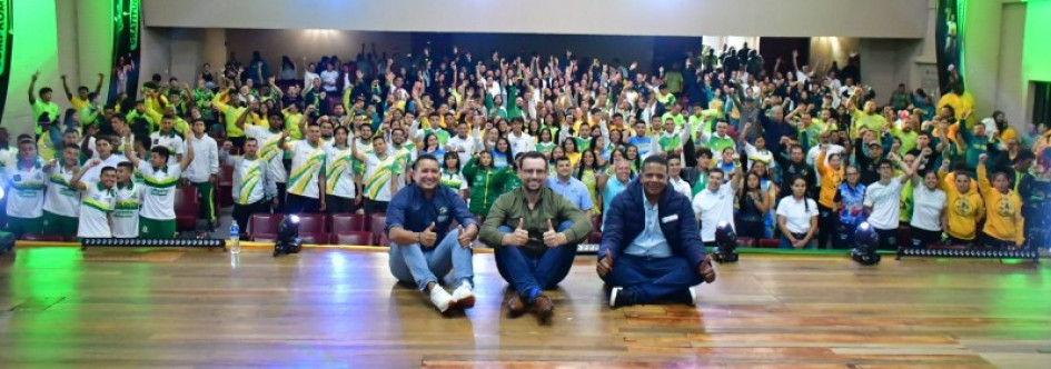 El equipo de Caldas que competirá desde hoy en los XXII Juegos Nacionales y VI Paranacionales. La meta es hacer la figuración más importante del departamento en su historia. Se esperan 20 oros.