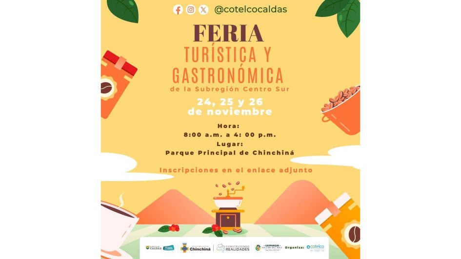 Chinchiná organiza este fin de semana una feria gastronómica y turística del Centro Sur. Además, será la premiación del Segundo Concurso de Cafés Especiales. Participan siete municipios.