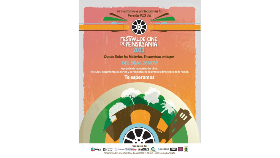 La edición XIII del Festival de Cine de Pensilvania se desarrolla desde ayer en el Centro Artístico y Cultural Juan B. y Anita (Costado Plaza Principal). La edición XIII del Festival de Cine de Pensilvania se desarrolla desde ayer en el Centro Artístico y Cultural Juan B. y Anita (Costado Plaza Principal).