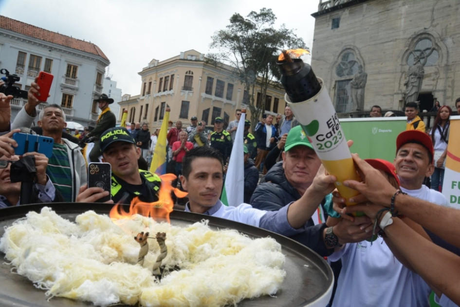 Fuego deportivo Plaza de Bolívar