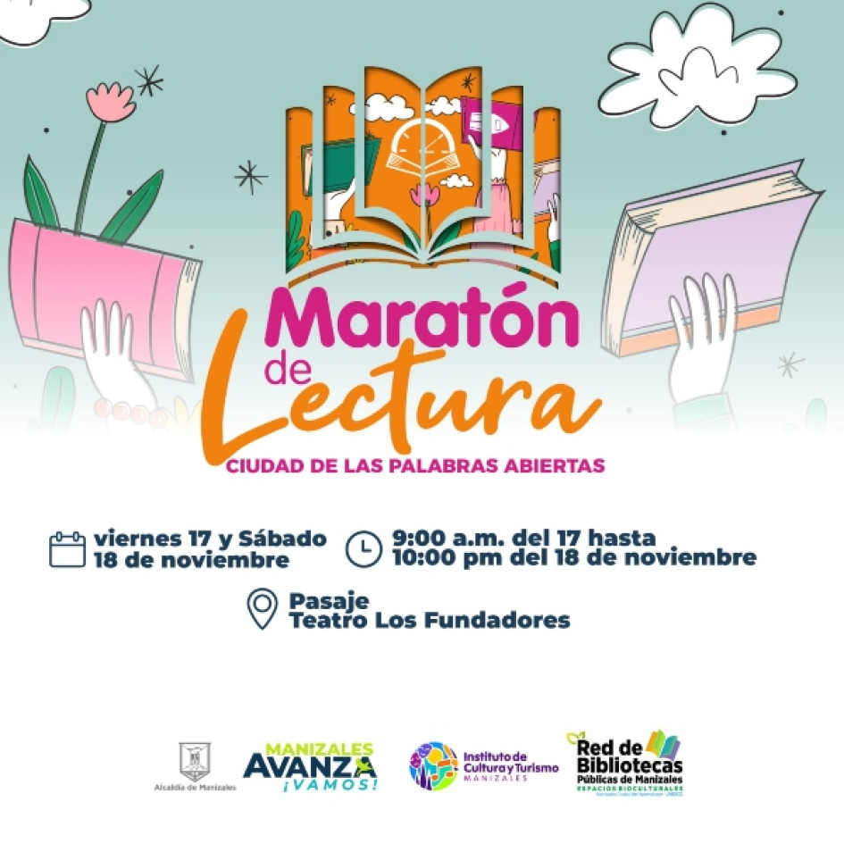 36 horas de maratón literaria en Manizales