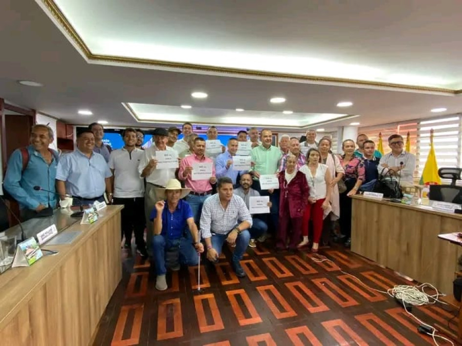 14 de los 15 concejales de Chinchiná le dijeron No al Área Metropolitana del Centrosur de Caldas.
