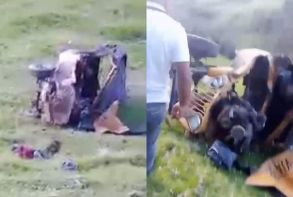 El accidente del lunes.