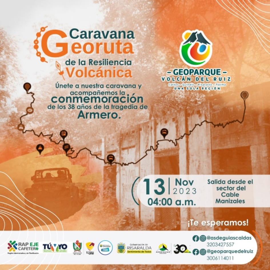 Harán caravana para conocer los sitios afectados en la tragedia de Armero