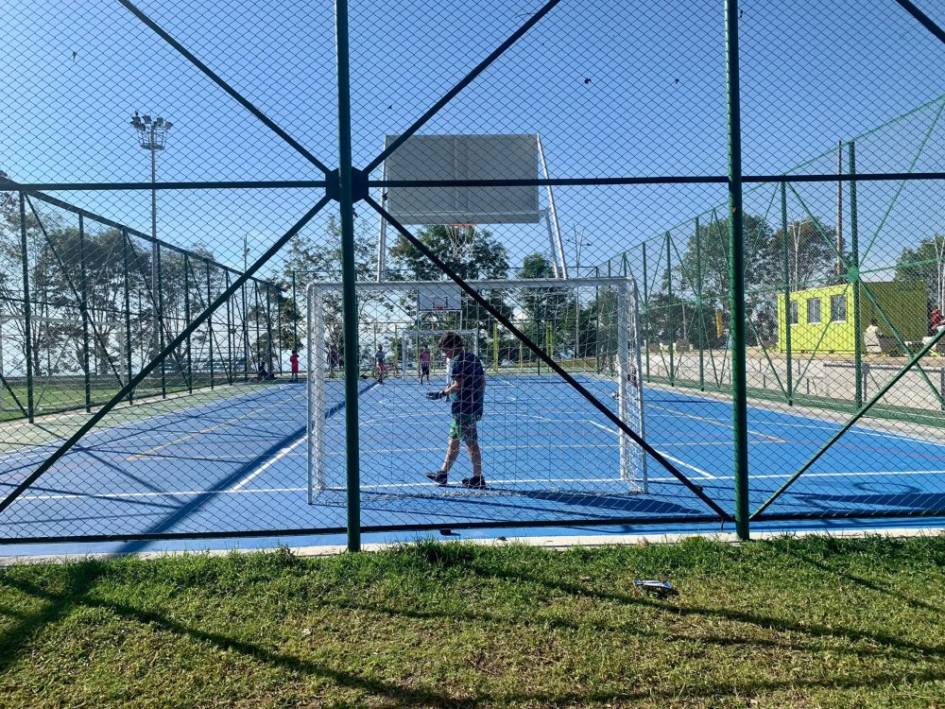 Los más pequeños ya juegan en los nuevos escenarios.