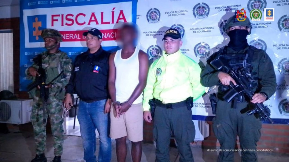 Sergio Andrés Navia fue capturado por las autoridades en Puerto Tejada (Cauca).