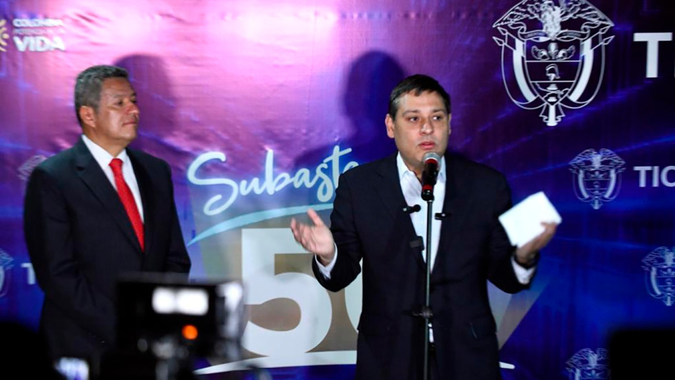 La subasta se realizó en Bogotá y le dejó ganancias al Gobierno nacional por $1,3 billones.