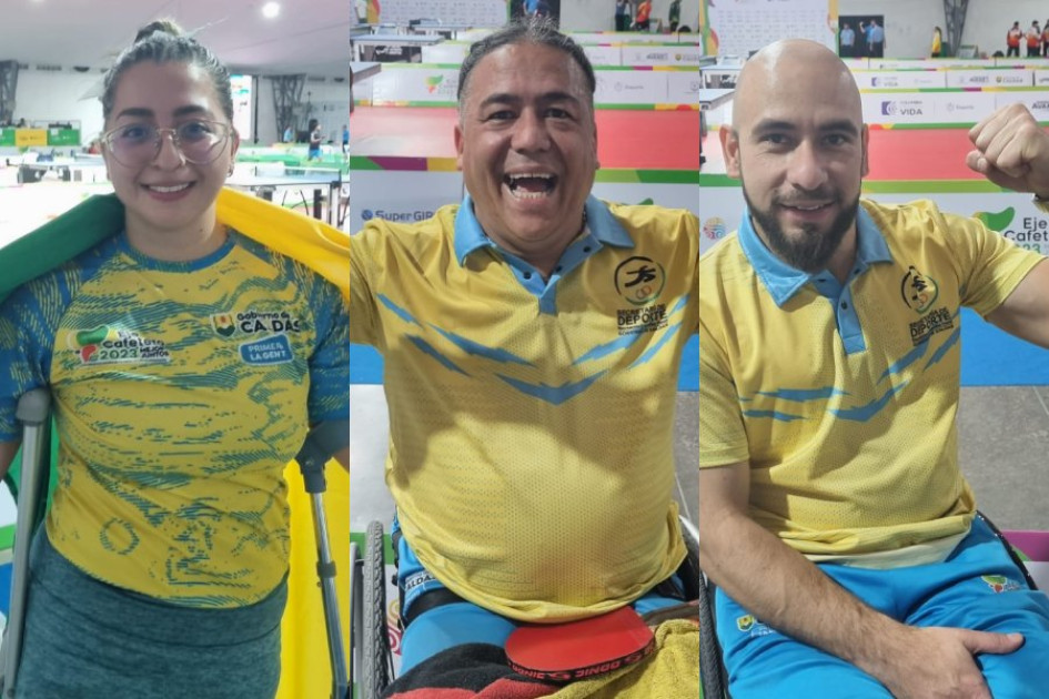 Manuela Celis, Héctor Castañeda y Luis Alberto Valencia