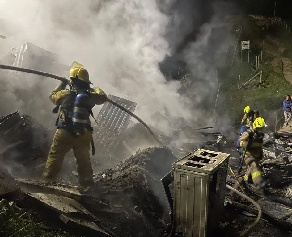 Bomberos fue a la emergencia.