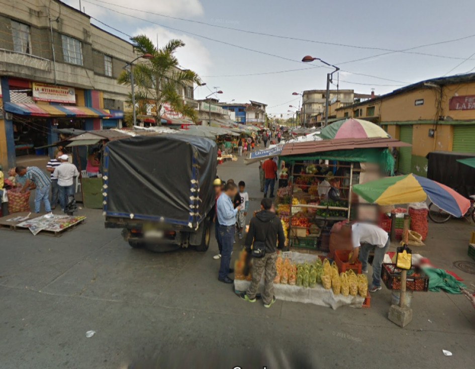 En este sitio lo atraparon.