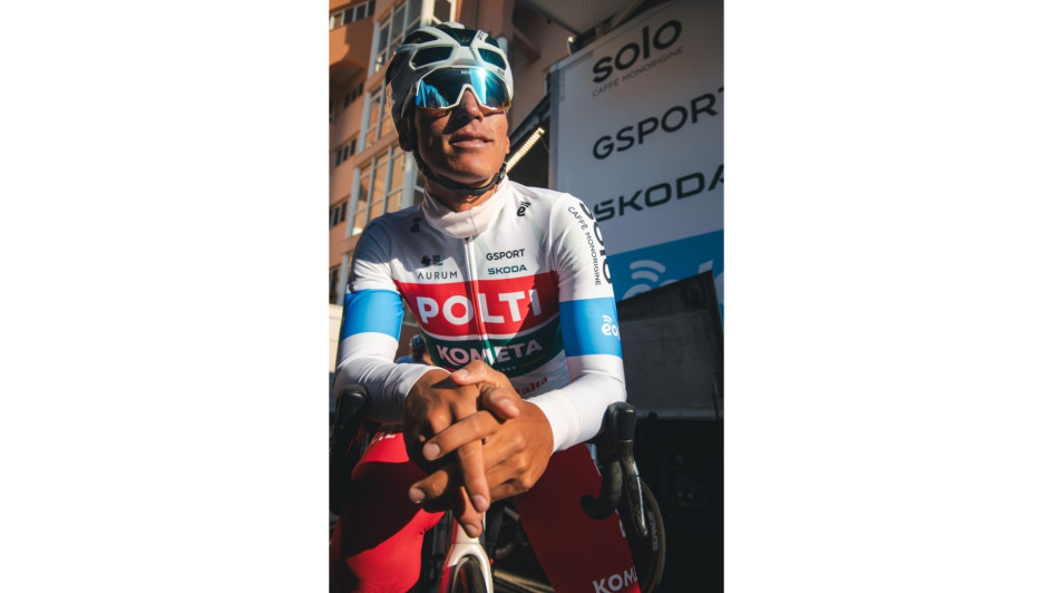 Jhónatan Restrepo, el caldense que correrá con la Selección Nacional el Tour Colombia. 