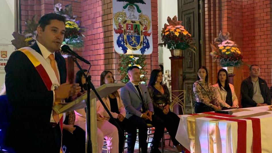 Discurso de posesión del alcalde de Anserma, Omar Reina.