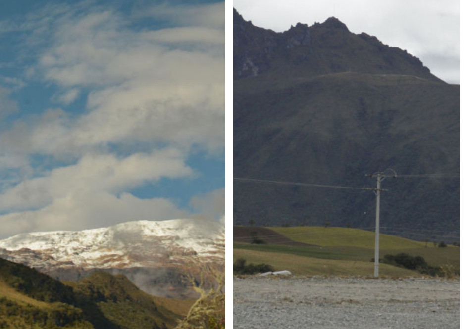 Volcán Nevado del Ruiz y volcán Cerro Bravo