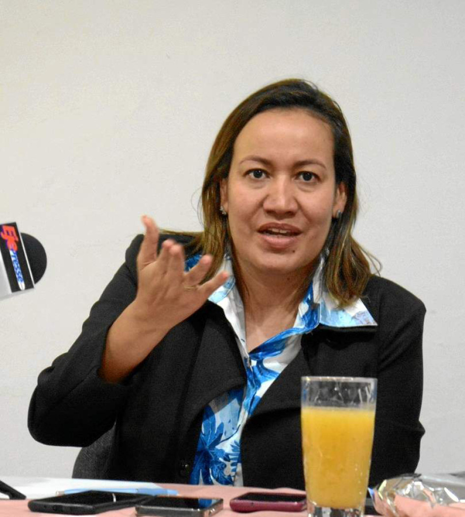 Foto | Freddy Arango | LA PATRIA La exministra de Salud, Carolina Corcho en su visita a Manizales.